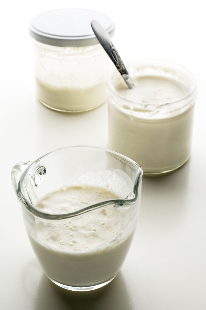 This is heavy cream in jars.