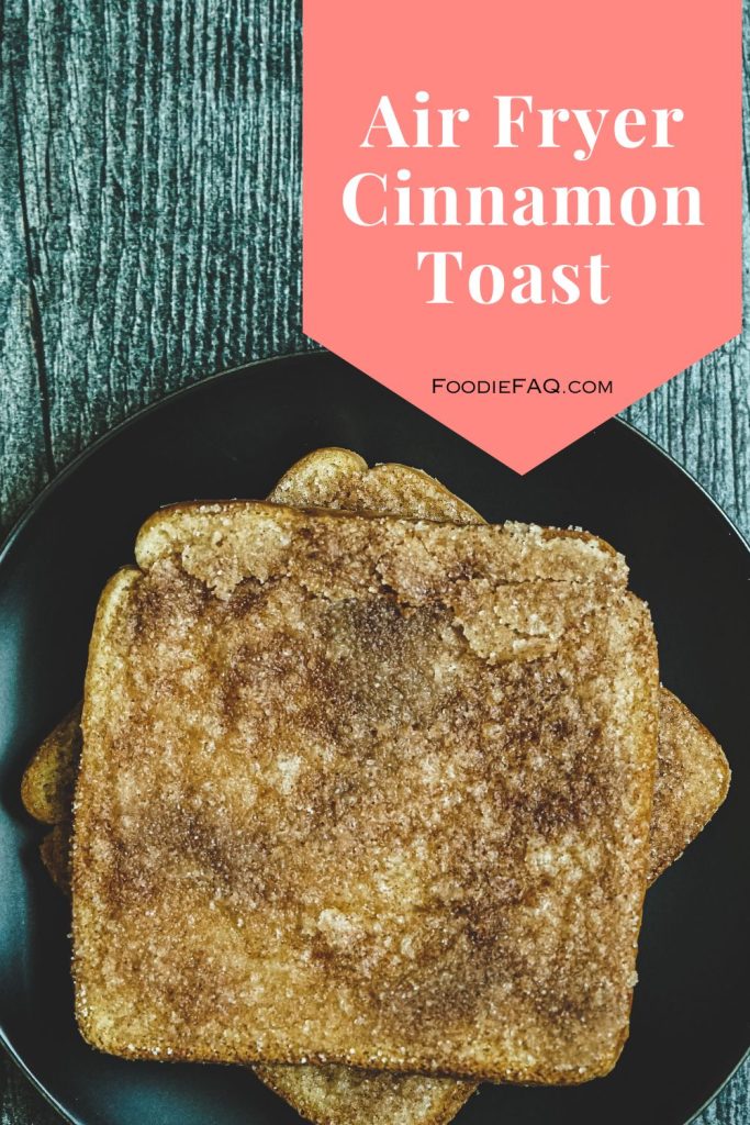 This is air fryer cinnamon toast on a plate.